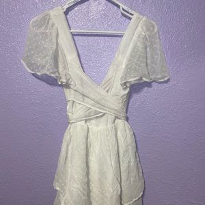 ♡ White Polka Dot Romper ♡